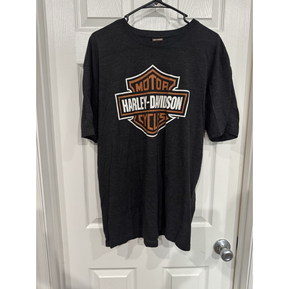 Harley Davidson Dark Gray T-Shirt Men's Size XL‎ Biker Las Vegas